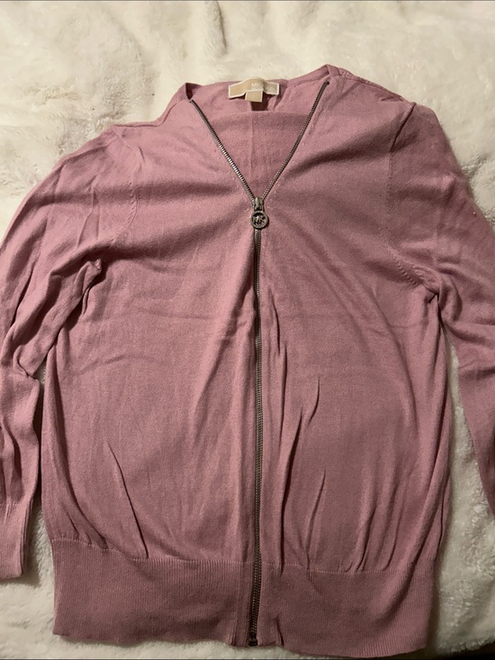Michael Kors Sweaters - Michael Kors Light Pink Zip-Front Women's Sweater. NWOT. 12